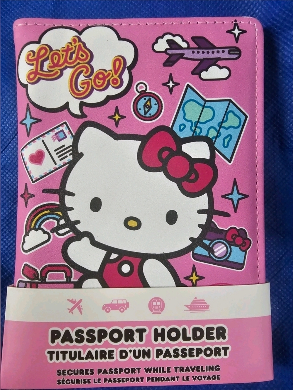 Hello Kitty By Sanrio Passport Holder for Travel Official License, New